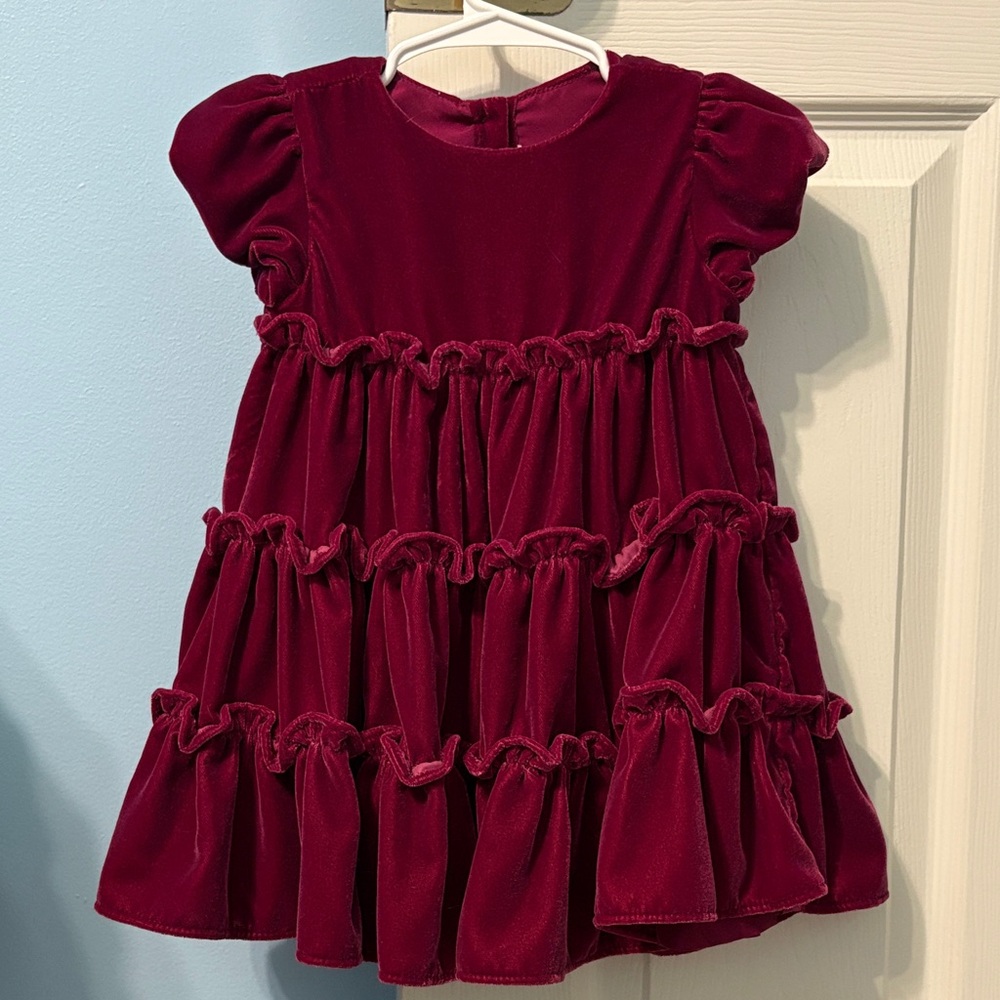 Janie and Jack Velvet Toddler Dress